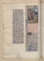 Francais 77, fol. 358v, Anglais quittant Belleperche (1370)